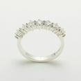 thumbnail image 2 of LBG British Made 14k White Gold Cubic Zirconia Womens Eternity Ring - 33 size options - Size 5.25, 2 of 7