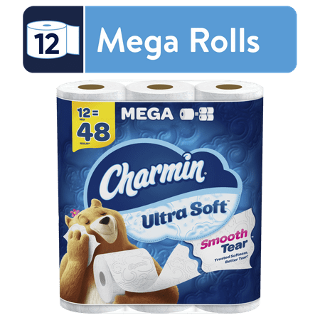 Charmin Ultra Soft Toilet Paper 12 Mega Rolls  224 Sheets Per Roll