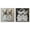 Silver Frame, variant on Glam Parisian Pups Set Canvas Fashion Wall Decor by Art Remedy, Gallery Wrapped, 12 x 12