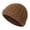 Khaki, variant on Winter Knit Beanie with Foldable Brim Thickened Thermal Ear Protection Cap Warm Outdoor Skiing Hat for Men and Women