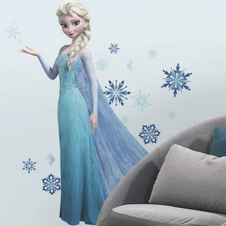 walmart wall nursery decals for Set Disney Wall  Giant Elsa Frozen Decal Piece Walmart.com 44 Mates