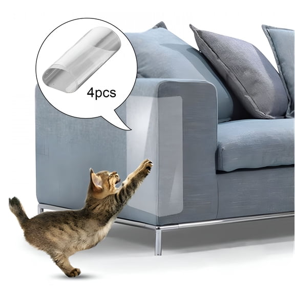 LAMIRO Cat Scratch Deterrent, Furniture Protectors Cat Scratching Couch Sofa Furniture Corner Protector Guards, No Scratch Clear, 15x40cm