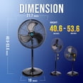 thumbnail image 2 of Ventilador de pedestal Tornado, 2 of 5