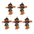 thumbnail image 4 of 5 piezas de adornos de bruja de Halloween con postes de inserción Decoración de Halloween para 155 cm naranja negro, 4 of 9