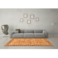 thumbnail image 3 of Ahgly Company Indoor Round Abstract Orange Modern Area Rugs, 8' Round, 3 of 4