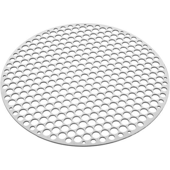 Round Metal Grill Grate for Stove Top BBQ Grill with 1 Set of Grill Mesh Net