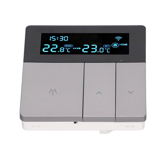 Smart Thermostat for Home, AC90-240V 3A LCD Color Screen WiFi 7 Day Programmable Digital Thermostat for Heat Pump, Water Heating Boiler Heating