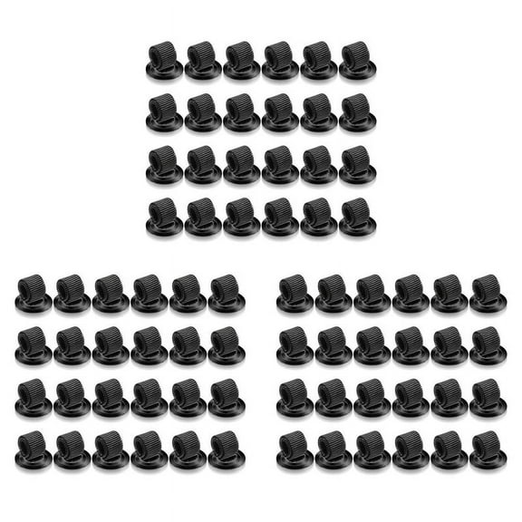 72Pcs Pen Holder Clip Manganese Pen Holder Self Adhesive Pencil Storage Box for Home Office