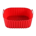 thumbnail image 2 of Noothes Plateau de Cuisson, Plateaux de Cuisson Doublures en Silicone Carrés 8.26 Pouces pour Grande Friteuse Antiadhésif de Qualité Alimentaire Réutilisable Pot en Silicone Panier Bol Four Accessoires de Friteuse Tapis Bol Friteuse, 2 of 6