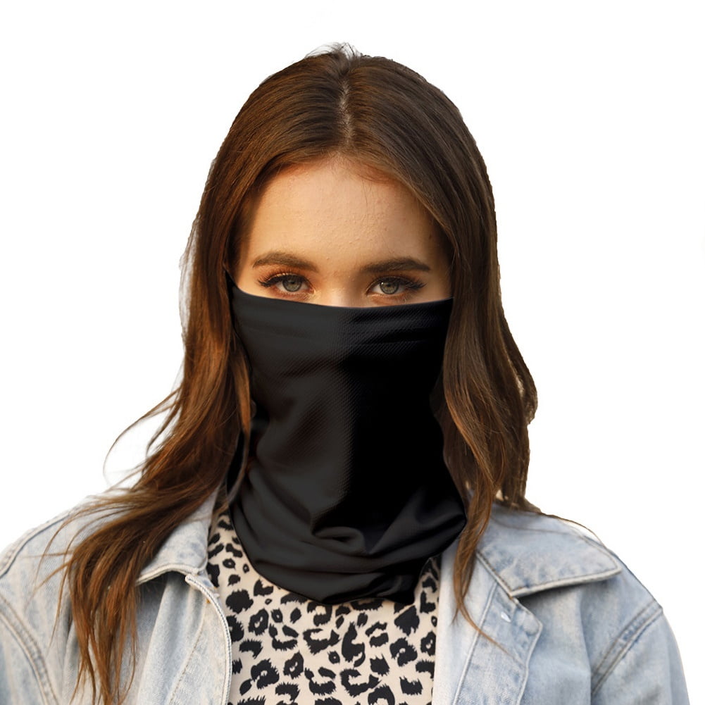 Visland Women/Men Neck Gaiter Mask, Soft Breathable Cotton UV Protection  Dust-proof Bandana Face Cover Face Neck Scarf for Cycling Fishing Skiing 