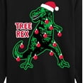 thumbnail image 3 of Instant Message - Christmas Tree Rex - Kids Long Sleeve Tee, 3 of 6