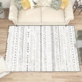 thumbnail image 6 of 5x7 Washable Area Rug Non-Slip Low Profile Soft Boho Distressed Rug for Living Room, Bedroom, Dining Room, Office, Beige, 6 of 13