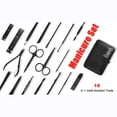 thumbnail image 3 of Black Stainless Steel Manicure Tool Beauty Set 18Pcs Set Nail Clipper Nail Clipper Manicure Manicure Set, 3 of 6