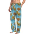 thumbnail image 2 of Xecao Sunflowers Men's Straight Lounge Pajama Pants: The Ultimate in Comfortable Sleepwear, 2 of 9