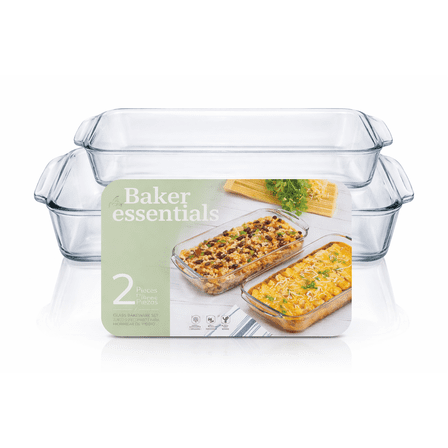 Libbey Baker Essentials 2 - Piece Glass Bakeware Sets with Baking Dishes