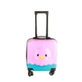 thumbnail image 1 of Equipaje para niños con rotación de 360 grados, maleta con ruedas unisex, maleta para niños pequeños con bolsa con compartimentos para viaje, pollito rosa de 18 pulgadas, 1 of 13