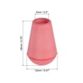 thumbnail image 2 of Unique Bargains Bell End Stopper, Cord Rope Lock for Drawstring Bag, Rose Red 50 Pack, 2 of 5