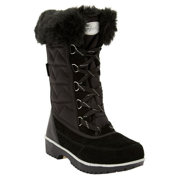 Comfortview Eileen Waterproof Boot Fleece Lining Women's Winter Snow Boots (Wide Widths Available)