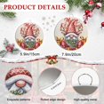 thumbnail image 6 of Welcome Sign for Front Door, Christmas Round Metal Wall Art Wreaths, Xmas Gnomse Gifts Tree Balls Rustic Outdoor Indoor Wall Hanging Sign for Porch Decor Housewarming Gifts 7.9 Inch, 6 of 8