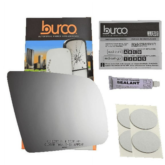 Fits 07-19 Tundra 08-17 Sequoia Right Passenger Convex Mirror Glass Lens w/Silicone