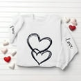 thumbnail image 5 of Dgankt Valentine's Day Shirts for Women Fashion Crewneck Print Long Sleeve Shirt Casual Womens Tops,Sizes XS-XL, 5 of 6