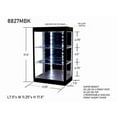 thumbnail image 2 of Showcase 3 Tier Display Case with Mirror Back Panel and LED Lights for 1/64-1/18 Scale Models, 2 of 5