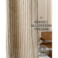 thumbnail image 6 of The Art Box Linen Curtains Striped Window Curtains 63 inches Striped Gray Home Farmhouse Door Window Drapes for Living Room Bedroom,Tie Top, 2 Panels Set, 6 of 6