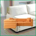 thumbnail image 2 of 81.5-Inch Oversized Modern L-Shaped Sectional Sofa, 5-Seater Teddy Fabric Corner Couch with 3 Cushions for Living Room, 2 of 13