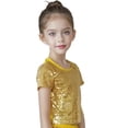 thumbnail image 2 of UACY Glamour Sequin T Shirt For Girls Short Sleeved Performance Shirt With An Elegant Fit, 2 of 4