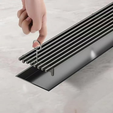 Linear Shower Drain, 304 Stainless Steel Long Invisible Shower Floor Drain