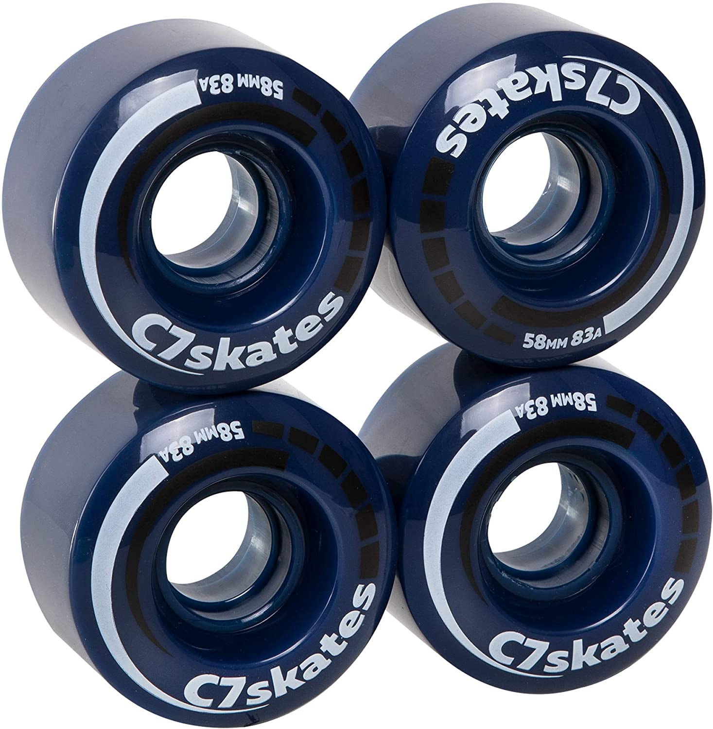 Skate Wheels Set Replacement Pu Quad Roller Skate Wheels with Wrench Skates Accessories Blue 8pcs. 