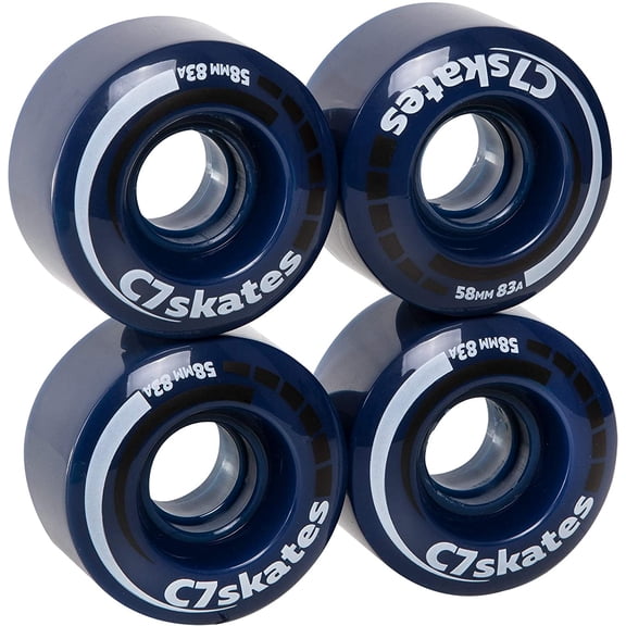 C SEVEN C7skates 83A PU 58x33mm Quad Roller Skate Wheels (Blossom)