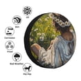 thumbnail image 4 of Susaid Girl In Field Of Daisies Print Water Proof Spare Tire Cover Wheel Tire Dust-proof Cover Fit Trailer, RV, SUV and Many Vehicle-15 inch, 4 of 6