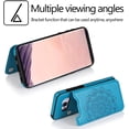 thumbnail image 3 of Design for Samsung Galaxy S8 Plus/S8+ Wallet Case,PU Leather Phone Cases with Screen Protector Card Holder,Stand Flip Shockproof Flip Protective Cover for S8plus SM-G955U Women Men Blue, 3 of 11