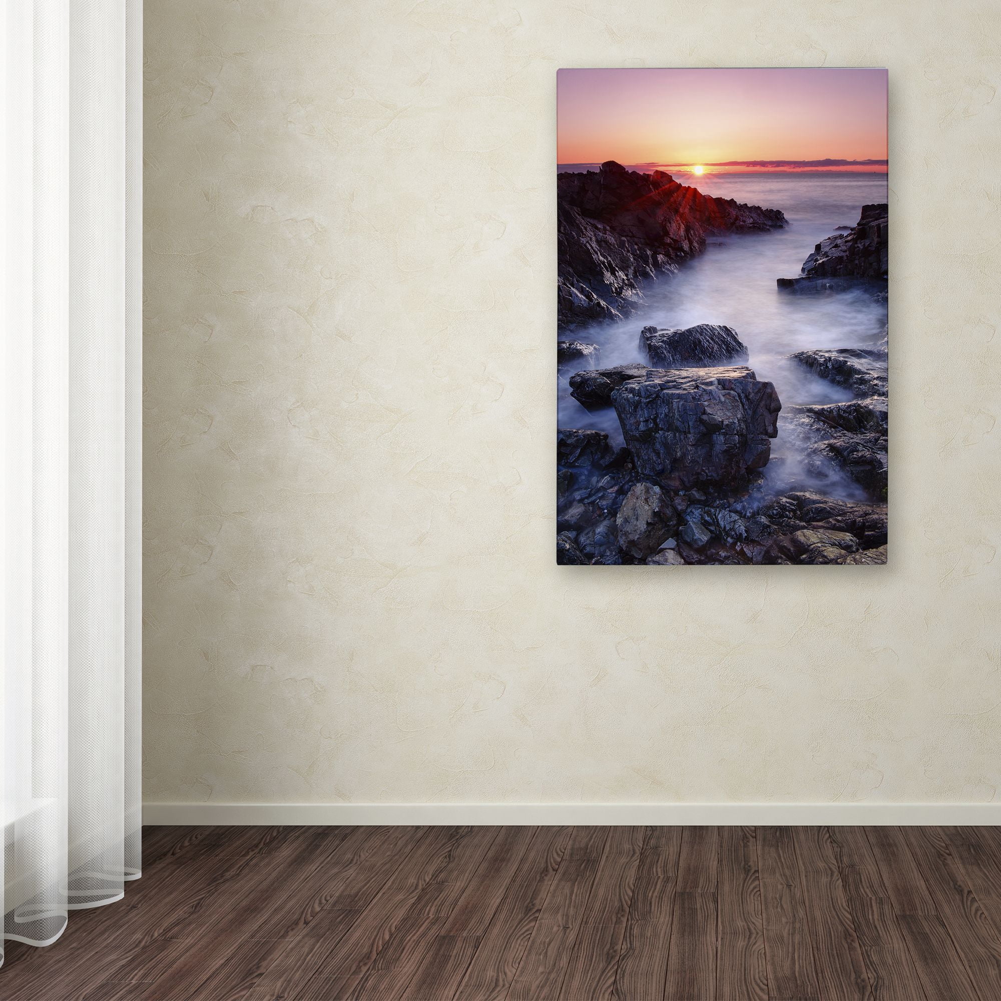 Trademark Fine Art "Marginal Way Sun" Canvas Art by Michael Blanchette Photography