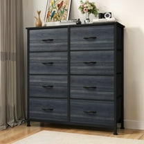 Uforic 8-Drawer Fabric Dresser, Storage Chest for Bedroom & Living Room, for Adults & Teens, Black