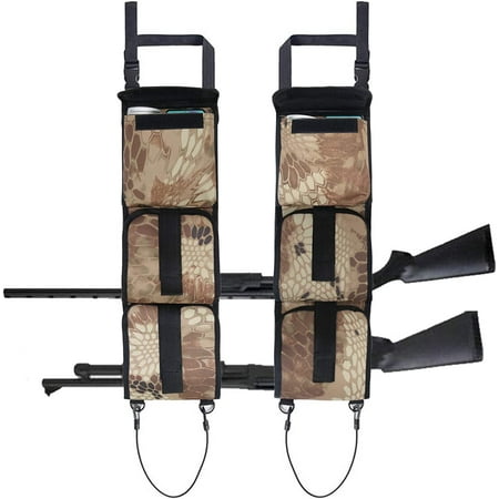 Gun Rack Front Seat Storage Gun Sling Bag Car Seat Back Shotgun Rifle Rack Case Hunting Gun Holsters Pistols Organizer with Pockets