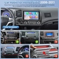 thumbnail image 2 of Radio de coche Leadfan 4G 64G con Carplay inalámbrico para Honda Civic, 2 of 9