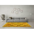 thumbnail image 3 of Ahgly Company Indoor Square Southwestern Yellow Country Area Rugs, 7' Square, 3 of 4