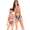 thumbnail image 6 of GYRATEDREAM Family Matching Swimsuits Two Pieces Ruffles V Neck Bikini Set Mommy and Me Bathing Suits, 6 of 6