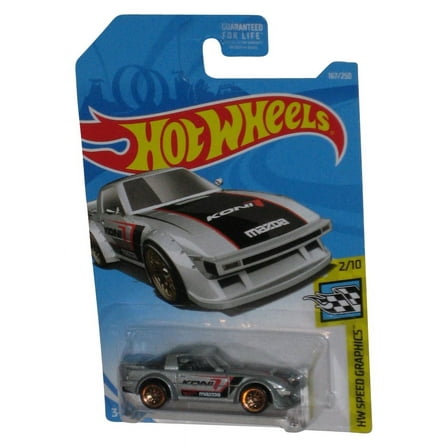 Hot Wheels HW Speed Graphics 2/10 (2017) Silver Die-Cast Toy Car 167/250