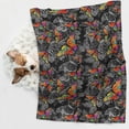 thumbnail image 6 of Yiaed Multicolored Butterflies C Print Dog Blankets-Cat Blanket Washable for Couch Protection,Puppy Blanket, Soft Plush Reversible Throw Furniture Protector-Large, 6 of 8