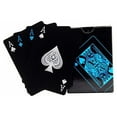 thumbnail image 2 of Cartas de póquer de PVC de buena calidad, 54 Uds., resistentes al agua, color negro, regalo creativo, cartas prácticas de juego de póquer, 2 of 3