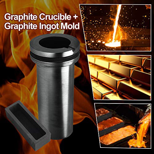 Upgraded Electric Metal Melting Furnace Kit w/ 3KG Crucible+Casting Ingot  Mold