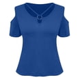 thumbnail image 4 of MAIHAN Women Tee Shirts Summer Tops 2026 Spring Trendy Casual Soft Basic Tees Short Sleeve Spring Summer Tops Cute Trendy Tunic Blouses, 4 of 5