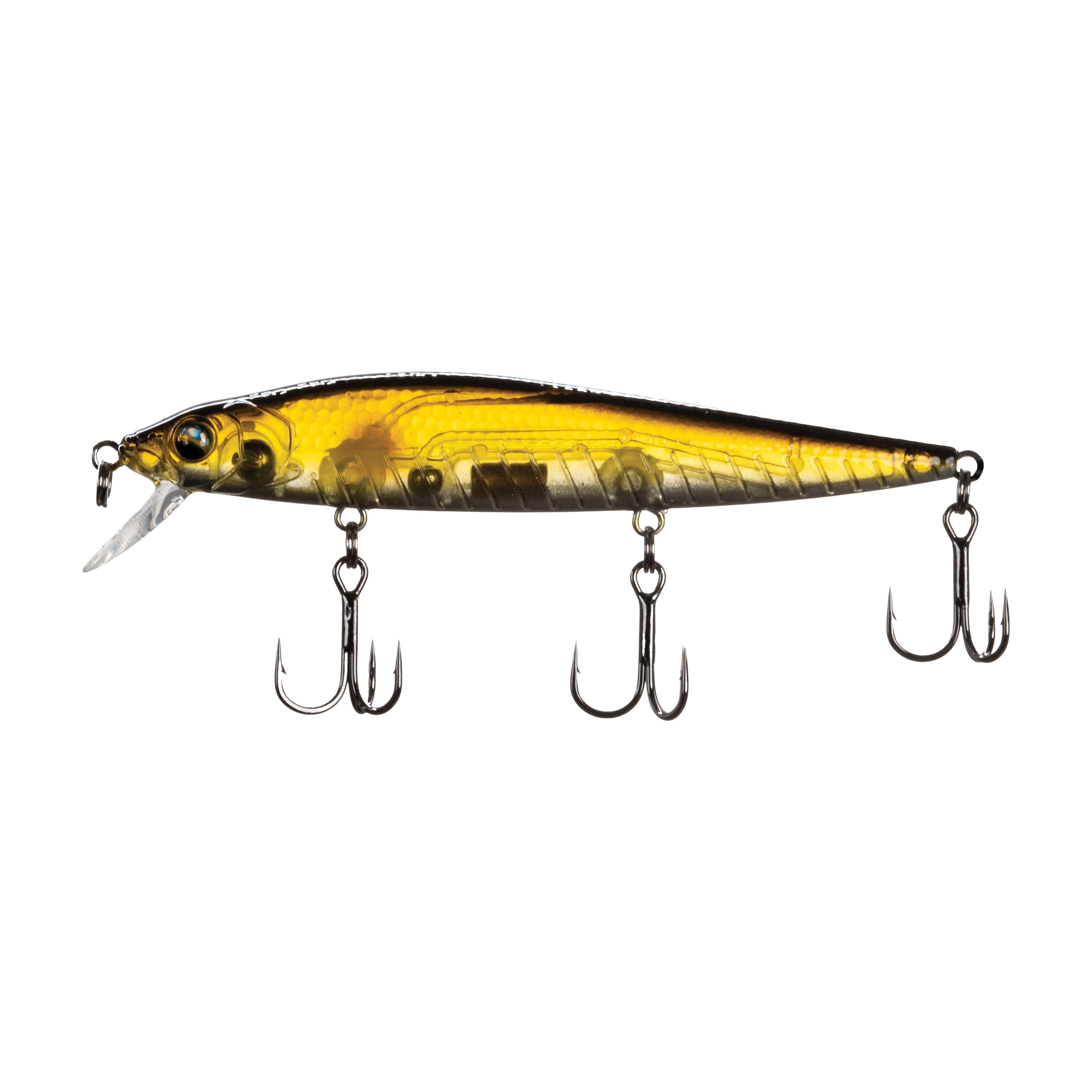 Ozark Trail 3.75 in Jerkbait Fishing Lure, Clear Shad, 6.5 ft Diving Depth
