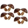 thumbnail image 4 of EeaseMX 8 piezas de decoración de hongos de imitación para tiendas de comestibles, accesorios para fotos (café), 4 of 7