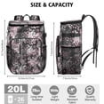 thumbnail image 3 of Travel Cooler Bag - Black and Pink Of Leopard Print Camping Beer Cooler Backpack with Bottle Opener- Waterproof Insulated Picnic Backpacks - Cooler Bag for Beach, 3 of 6