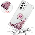 thumbnail image 3 of for Samsung Galaxy A53 5G Glitter Case with Ring Holder, Bling Sparkle Floating Liquid Soft TPU Cushion Fashion Girly Women Girls Clear Case Cover for Samsung Galaxy A53 5G  Rose Gold, 3 of 14