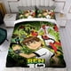 thumbnail image 4 of Ben 10 Conjunto de sábanas temático, trío de piezas, cómodo y amigable con la piel, diseño único, regalo de decoración para el hogar para familiares, amigos y fans,140cm *210cm, 4 of 6